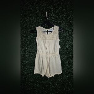 Old Navy Ivory Lace Romper